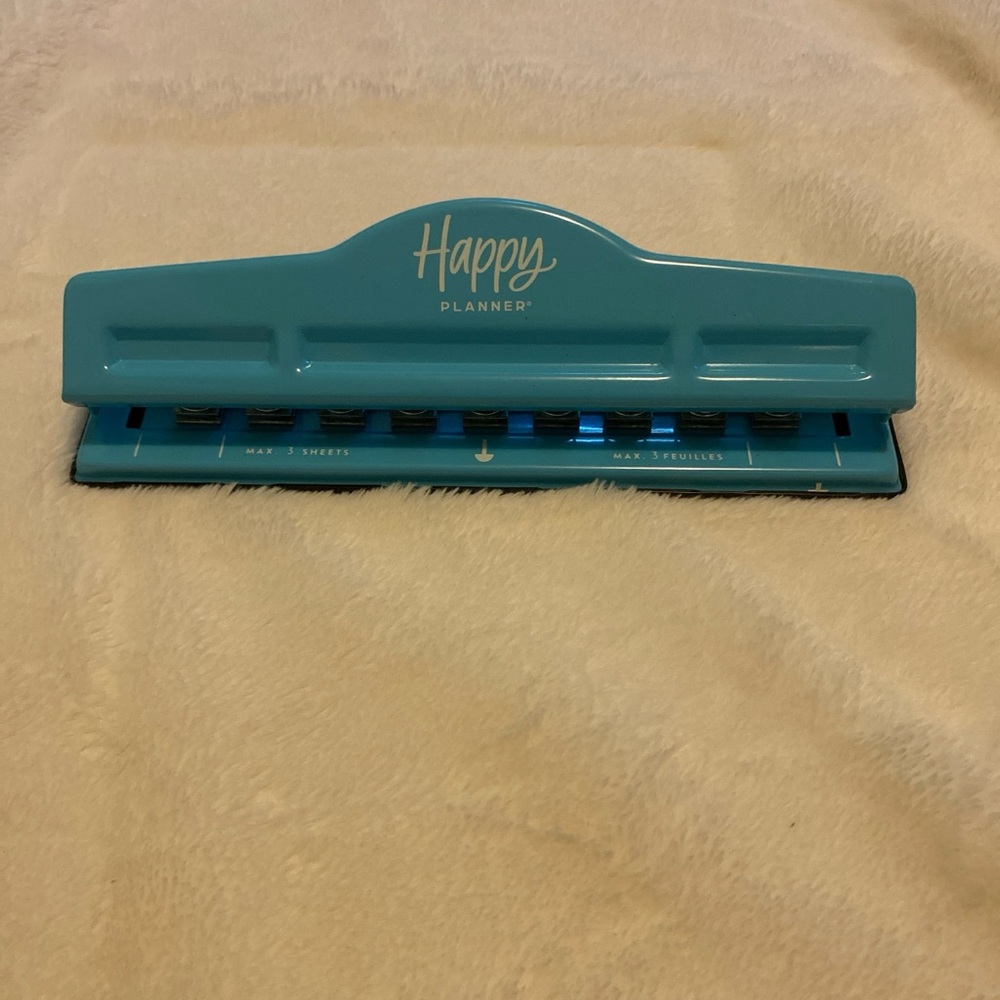 Happy Planner Blue Disc-Bound Hole Punch for Storage & Organization